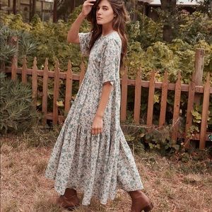 Christy Dawn Theo dress in aloe spray